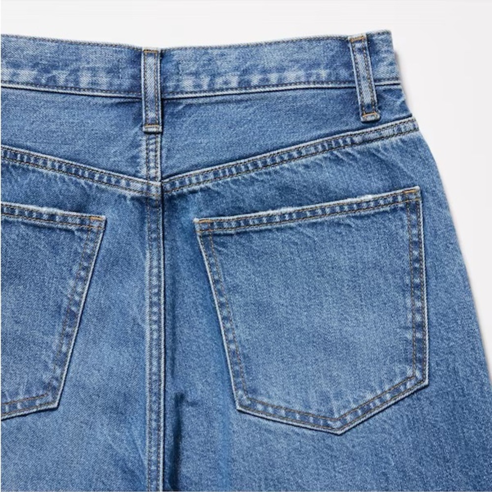Uniqlo High Raise Classic Blue Women's Jeans - Picture 5 of 9